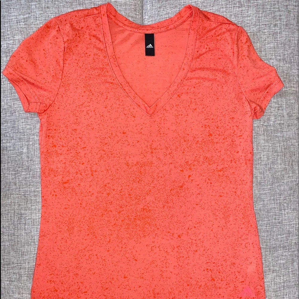 Adidas ladies v-neck performance tee